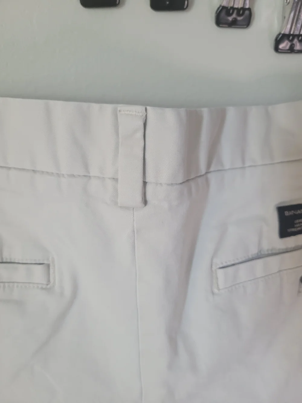 Banana Republic Men's Slim Chino Pants - Light Gray